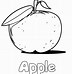 Image result for Apple Coloring Page