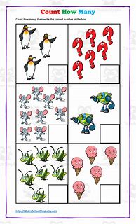 Image result for Free Printable How Many Worksheets