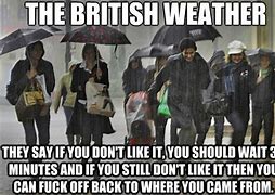 Image result for British Weather Meme