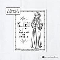 Image result for Saint Rita Coloring Page