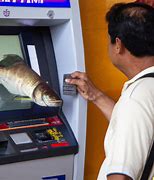 Image result for Fish Taped to ATM Machine