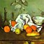 Image result for Still Life with a Curtain Paul Cezanne