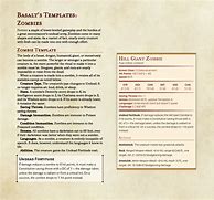 Image result for Dnd Monster Template