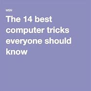 Image result for 10 Cool Computer Tricks