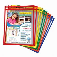 Image result for dry erase pockets 9x12