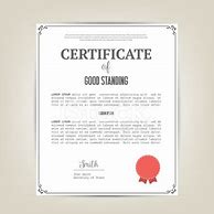 Image result for Certificate of Good Standing Template