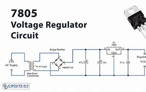 Image result for IC 7805 Circuit Diagram