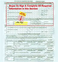 Image result for California DMV Title Transfer Form