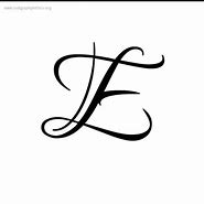 Image result for Cursive Letter E Tattoo