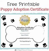 Image result for Puppy Adoption Papers for Kids