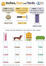 Image result for Yards Inches/Feet Chart 2nd Grade