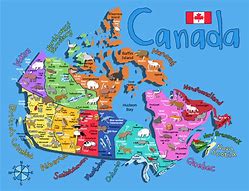 Image result for Canada Map Kids