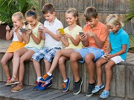 Image result for Man with Children Talking On Cell Phone Stock