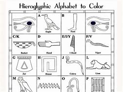 Image result for Hieroglyphics Outline