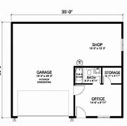 Image result for Garage with Office Floor Plan