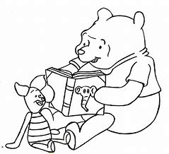 Image result for Pooh Bear Reading