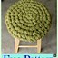 Image result for Crochet Stool Cover Pattern
