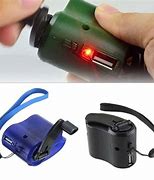 Image result for Hand-Cranked Phone Charger
