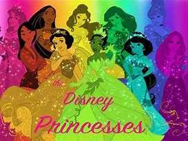 Image result for Disney Princess with Rainbow Hair