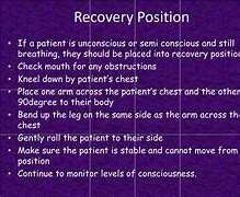 Image result for Recovery Position for Unconscious Patient