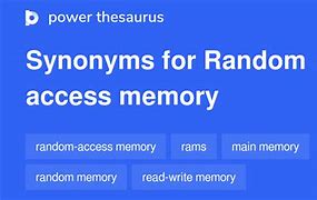 Image result for Random Access Memories Synonym