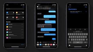 Image result for iOS Dark Mode iMessage