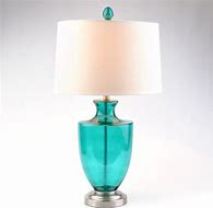 Image result for Teal Glass Table Lamp