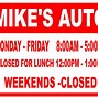 Image result for Business Hours Sign