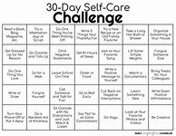 Image result for Self-Care Challenge Printable