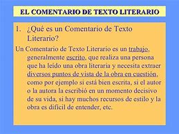 Image result for Que ES Un Comentario Literario