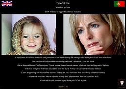 Image result for Madeleine McCann Theories
