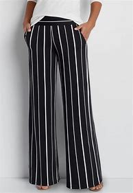 Image result for Striped Wide Leg Pants