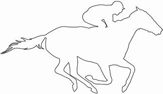 Image result for Horse Racing Outline