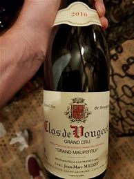 Image result for Jean Marc Millot Clos Vougeot Grand Maupertuis