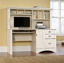 Image result for White Computer Armoire Desk