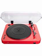 Image result for A Red Turntable with Two Circle S
