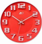 Image result for Red Modern Wall Clock