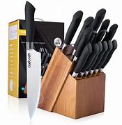 Image result for Kitchen Knife Set Wood