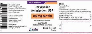Image result for Doxycycline IV