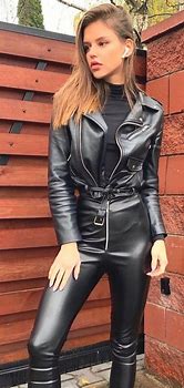 Image result for Teen Fashion Girl Leather