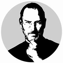Image result for Steve Jobs Black and White Clip Art