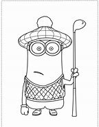 Image result for Minion Golf Line Drawing