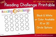 Image result for Free Printable Reading Challenge Template
