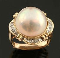 Image result for Pink Pearl and Diamond Rings