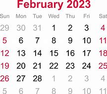 Image result for February Black Calendar