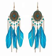 Image result for Feather Earrings for Women