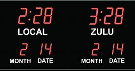 Image result for Digital Dual Time Zone Clock