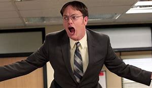 Image result for Dwight Schrute Question Meme Blank