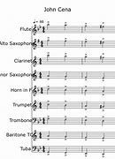 Image result for John Cena Theme Trumpet Sheet Music