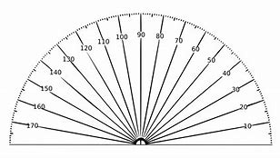 Image result for Transparent 90 Degree Protractor